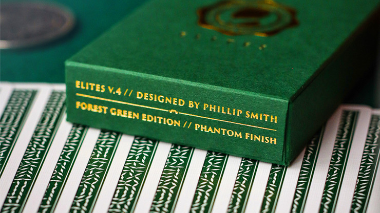 DMC ELITES V4: Marked Deck, Forest Green Phantom Finish Playing Cards - Image 3