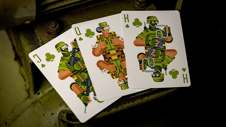 Military, Half-Brick Playing Cards by Riffle Shuffle - Image 6