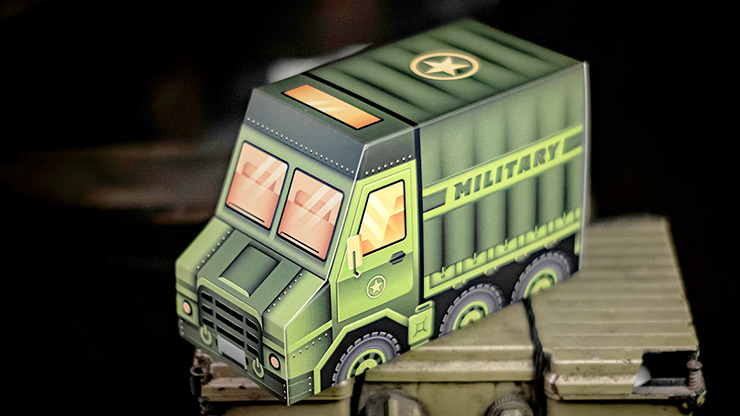 Military, Half-Brick Playing Cards by Riffle Shuffle