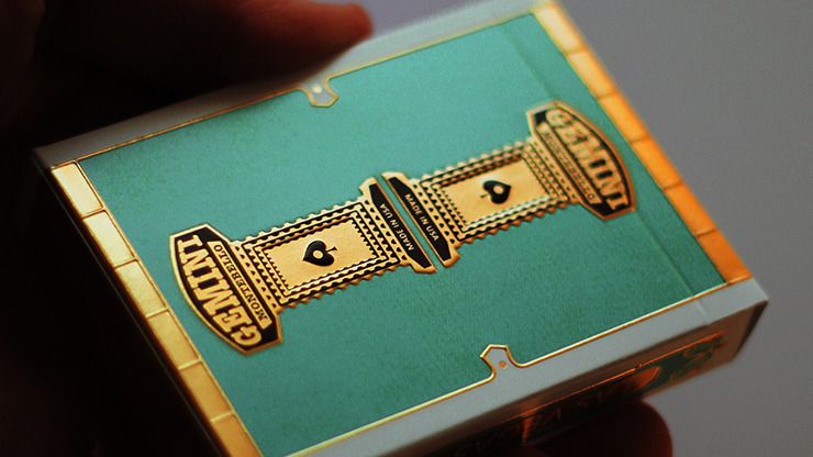 Gemini Casino, Deluxe Edition Turquoise Playing Cards by Gemini