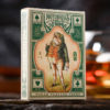 Notorious Gambling Frog, Green Playing Cards by Stockholm17
