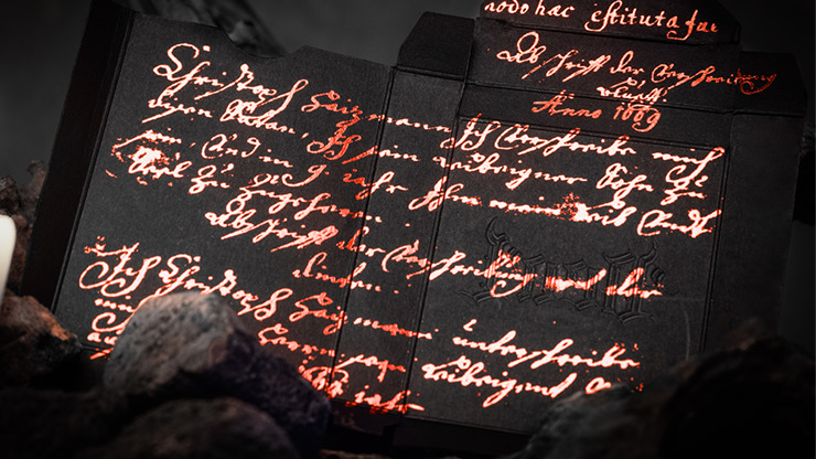 Deal with the Devil, Scarlet Red UV Playing Cards by Darkside Card Magic Co - Image 3