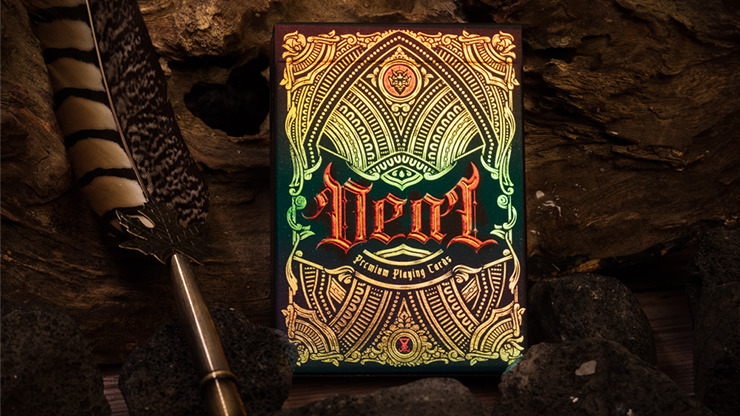 Deal with the Devil, Golden Contract UV Foiled Edition Playing Cards by Darkside Card Magic Co
