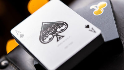 Cherry Casino House Deck, Monte Carlo Black and Gold Playing Cards by Pure Imagination Projects - Image 6