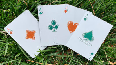 Gilded Grasshopper Light, Jade Playing Cards - Image 3