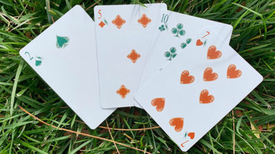 Gilded Grasshopper Light, Jade Playing Cards - Image 4