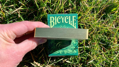 Gilded Grasshopper Light, Jade Playing Cards - Image 6