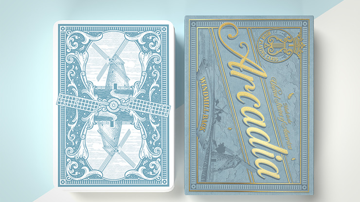 The Windmill Back, Azure Blue Edition Playing Cards