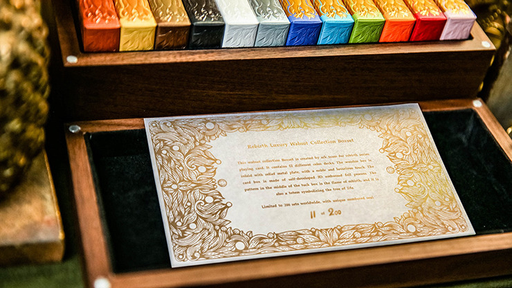 Rebirth Walnut Collector's Box Set Playing Cards - Image 4