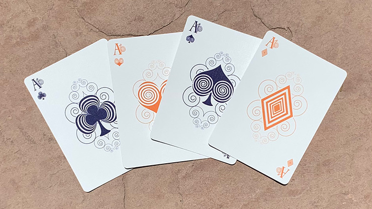 Bicycle Snail, Orange Playing Cards - Image 3