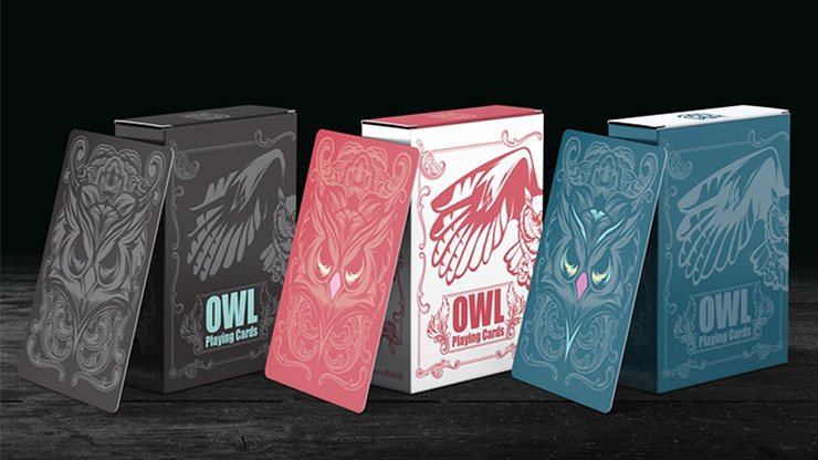 Owl, Red Playing Cards - Image 2