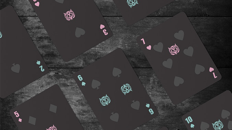 Owl, Black Playing Cards - Image 2