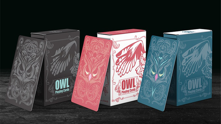 Owl, Black Playing Cards - Image 5