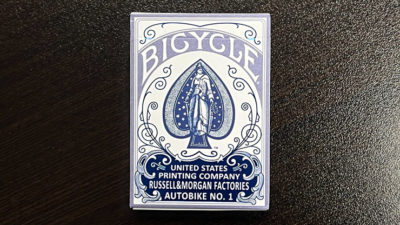 Bicycle Foil AutoBike No. 1, Blue Playing Cards