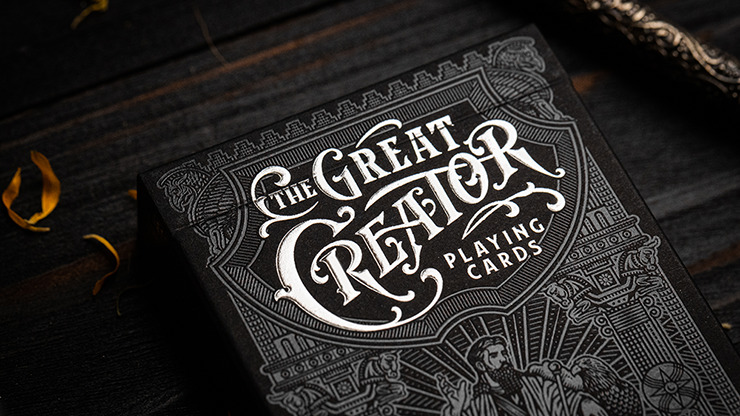 The Great Creator: Sky, Silver Foil Edition Playing Cards by Riffle Shuffle