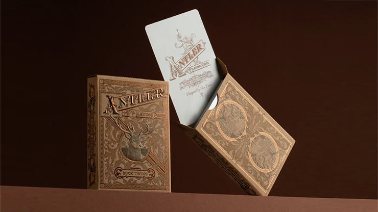 Antler Playing Cards, Persimmon by Dan and Dave - Image 3
