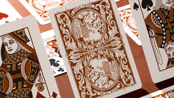 Antler Playing Cards, Persimmon by Dan and Dave - Image 6