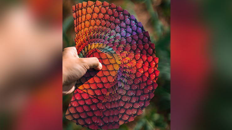 Marvelous Hummingbird Feathers, Red Playing Cards by Kellar - Image 4