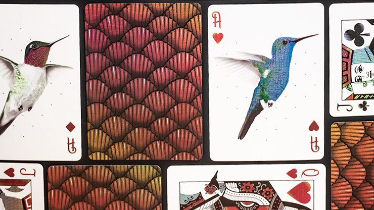 Marvelous Hummingbird Feathers, Red Playing Cards by Kellar - Image 5