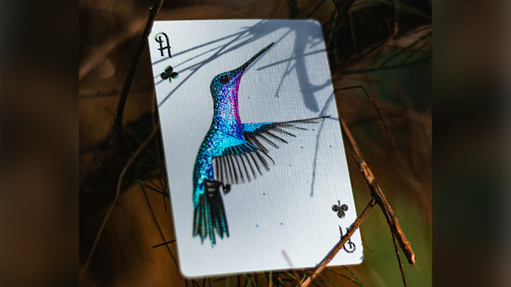 Marvelous Hummingbird Feathers, Purple Playing Cards by Kellar - Image 2