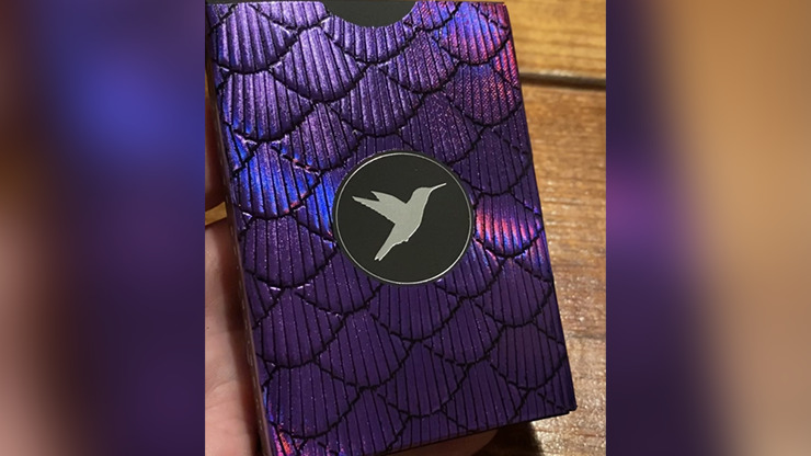 Marvelous Hummingbird Feathers, Purple Playing Cards by Kellar