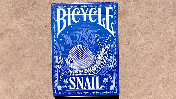 Gilded Bicycle Snail, Blue Playing Cards - Image 2