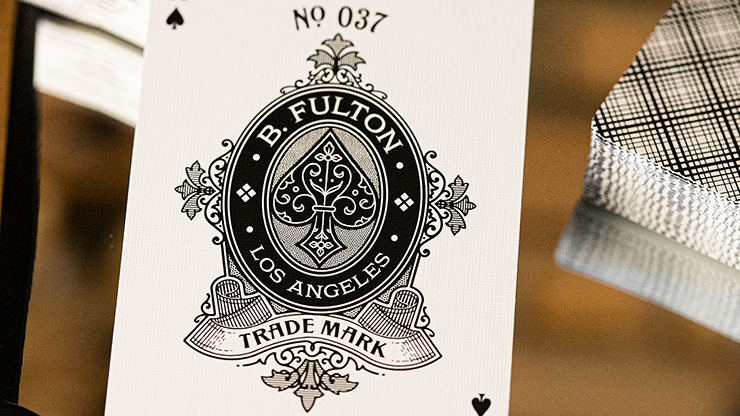 Fulton Plaid, Whisky White Playing Cards - Image 4