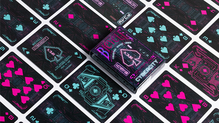 Bicycle Cyberpunk Cybercity Playing Cards by US Card Magic Co - Image 2