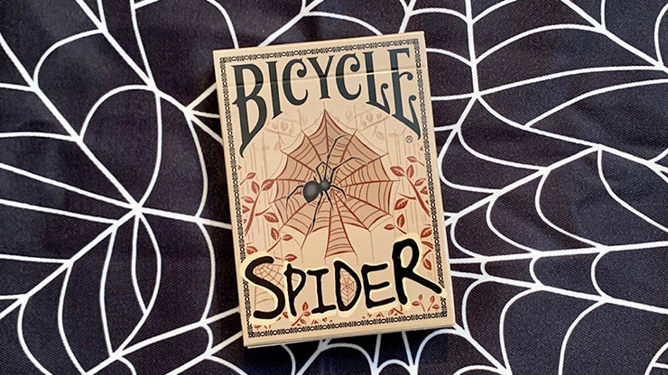 Bicycle Spider, Tan Playing Cards