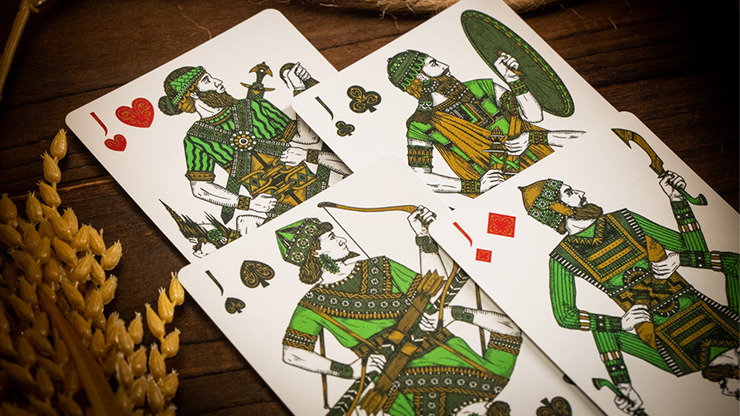 Babylon, Forest Green Playing Cards by Riffle Shuffle - Image 3