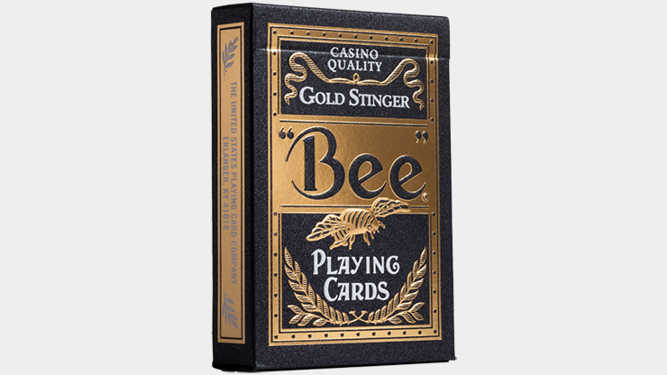 Bee Gold Stinger Playing Cards by US Card Magic
