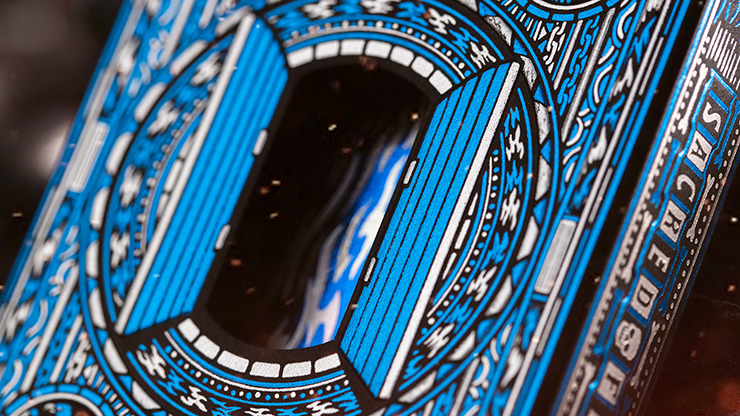 Sacred Fire, Sapphire Blaze Playing Cards by Riffle Shuffle - Image 2