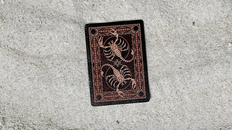 Gilded Bicycle Scorpion, Brown Playing Cards - Image 6