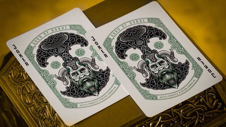 Gods of Norse Olive Esse Playing Cards - Image 3