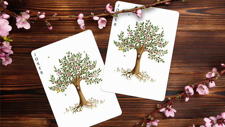 Leaves Summer Collector's White, Number Seal Playing Cards by Dutch Card House Company - Image 3