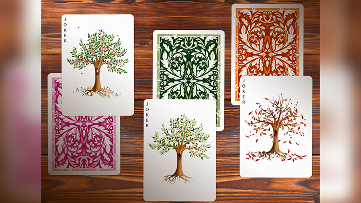 Leaves Summer Collector's White, Number Seal Playing Cards by Dutch Card House Company - Image 6