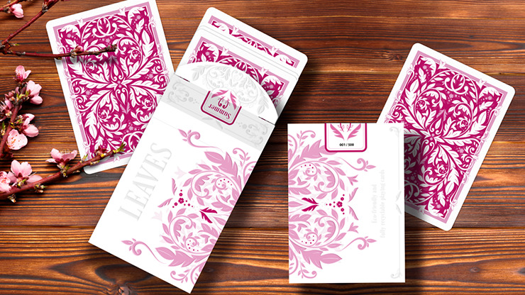 Leaves Summer Collector's White, Number Seal Playing Cards by Dutch Card House Company