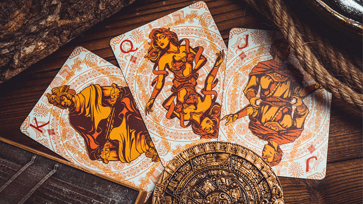 Gilded Maya Sun Playing Cards - Image 3