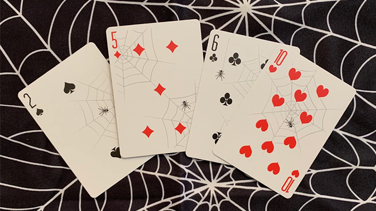 Gilded Bicycle Spider, Tan Playing Cards - Image 3