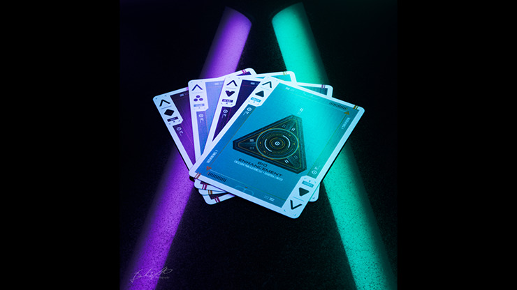 Gilded Cyberware, Neon Playing Cards - Image 3