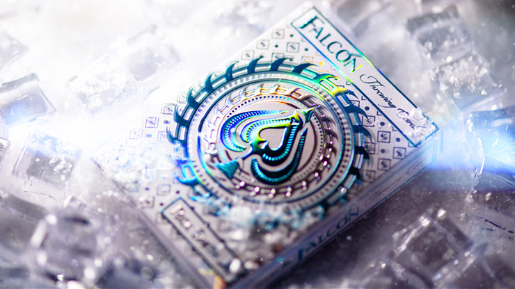Ice Falcon Throwing Cards, Foil by Rick Smith Jr. and De'vo