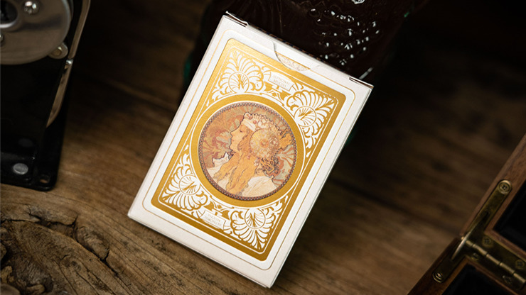 Mucha Gismonda Standard Gold Edition Playing Cards by TCC - Image 2