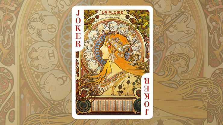 Mucha Gismonda Standard Gold Edition Playing Cards by TCC - Image 3