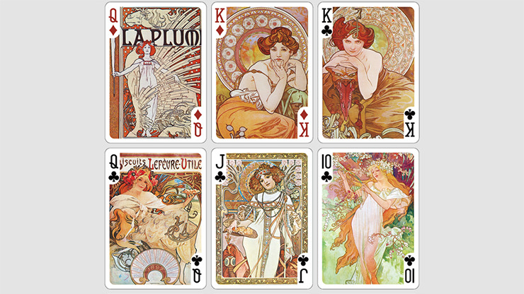 Mucha Gismonda Standard Gold Edition Playing Cards by TCC - Image 6