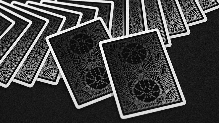 Spiders, Marked Cold Silver Foil Playing Cards - Image 5
