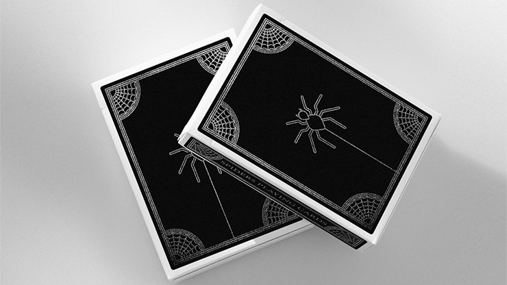 Spiders, Marked Cold Silver Foil Playing Cards