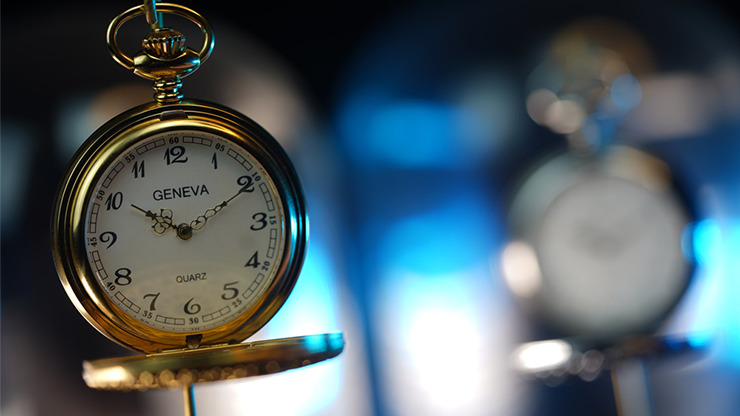 Infinity Pocket Watch V3 - Gold Case White Dial / STD Version, Gimmick and Online Instructions by Bluether Magic - Image 2