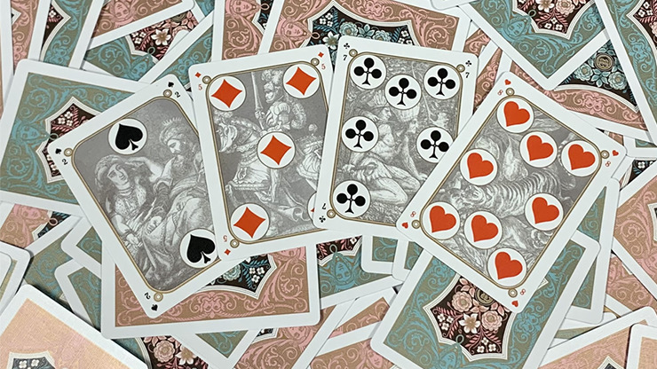 Four Continents, Blue Playing Cards - Image 6