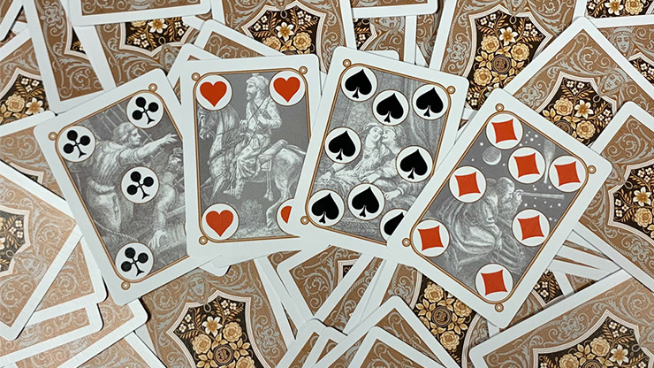 Four Continents, Copper Playing Cards - Image 5