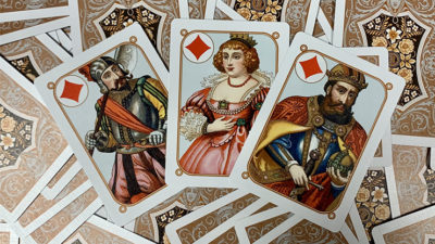 Gilded Four Continents, Copper Playing Cards - Image 3